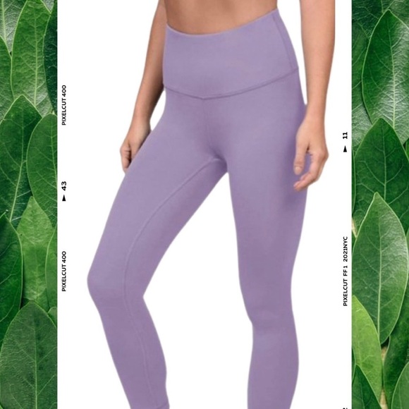90 Degree By Reflex Pants - 90 Degree By Reflex Power Flex High Waist Legging - Lilac Mist